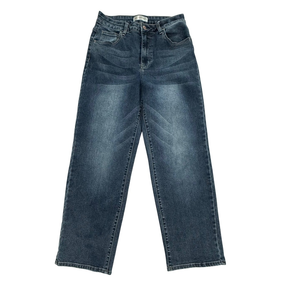 Bamboo Jeans Women's Size 11 Dark Wash Straight Leg Denim Pants W402